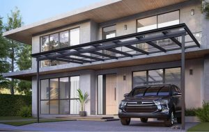 desain canopy minimalis modren